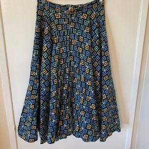 1950s Vintage Starburst Circle Skirt